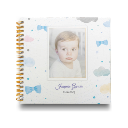 Libro de Firmas Bautizo niño Personalizado