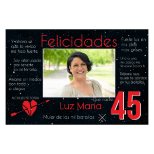 Lona de Cumpleaños Personalizada – Homenaje estilo Manuel Carrasco