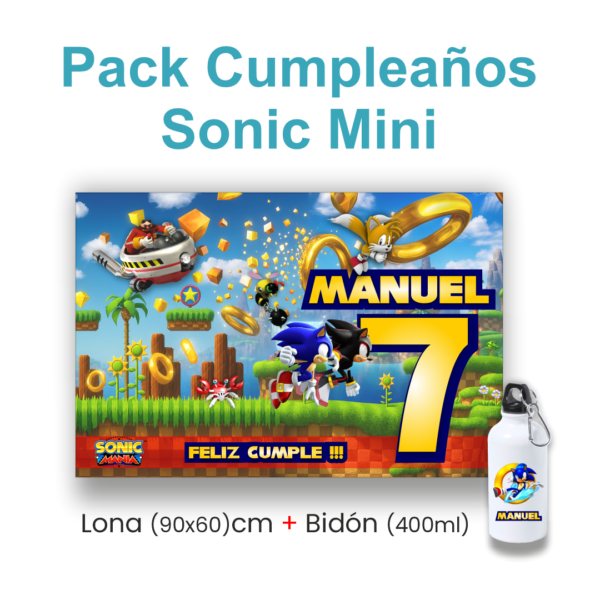 Pack Cumpleaños Sonic - Imagen 3
