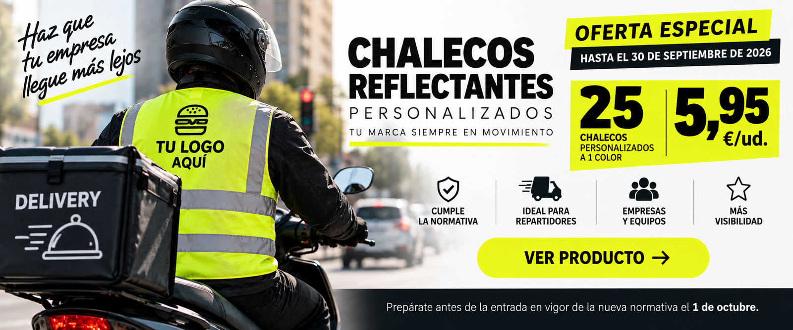 Chalecos reflectantes personalizados