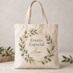 Bolsa tote bag de algodón natural de 180 g personalizada para otros eventos | La Pera
