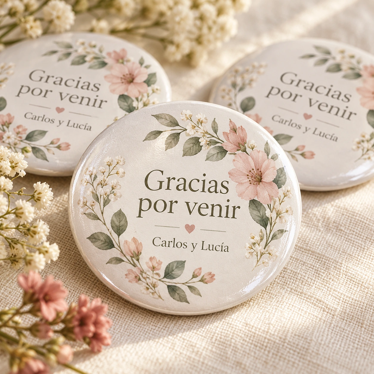 Chapitas Personalizadas de 59mm con Alfiler o Abrebotellas Magnético