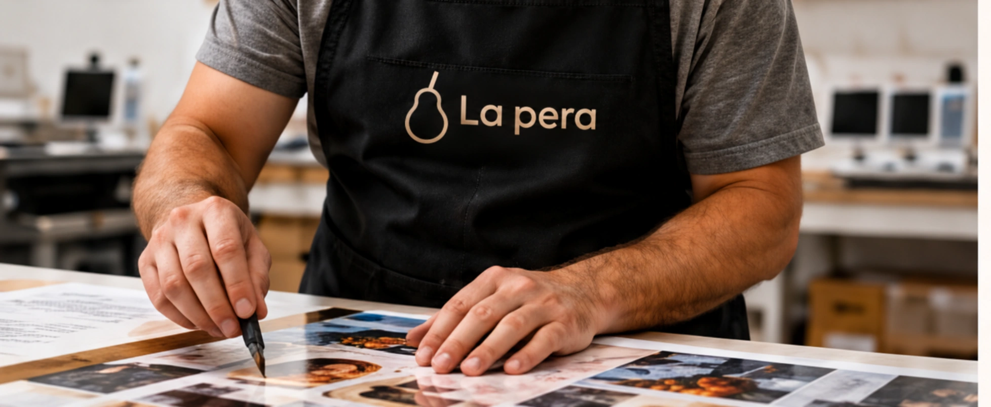 Diseño y preparación de productos personalizados en La Pera