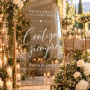 Vinilo para espejo de boda personalizado – Modelo 4