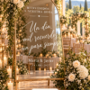 Vinilo para espejo de boda personalizado – Modelo 5